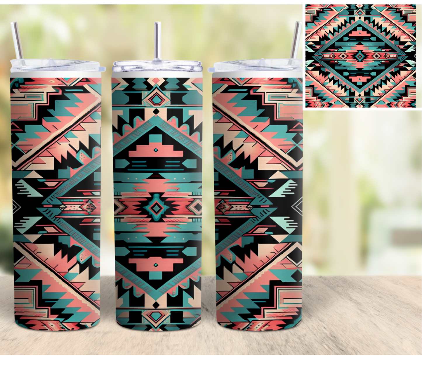 Sunset Aztec Tumbler