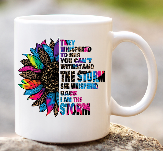 Tie Dye "I am the Storm" mug